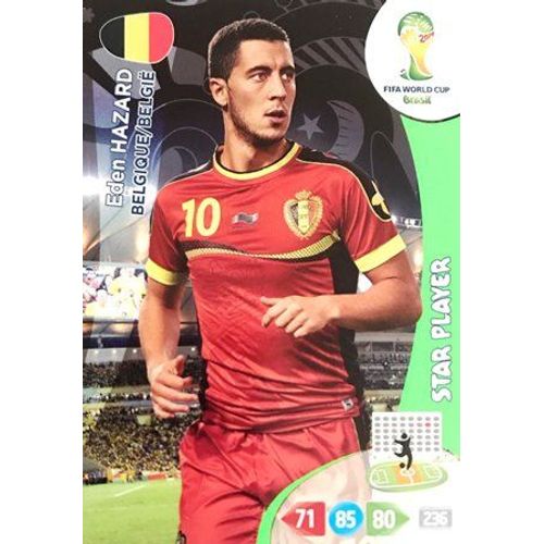 Eden Hazard - Belgium - Star Player - Panini Adrenalyn Xl Fifa World Cup Brazil 2014