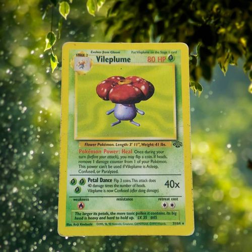 Carte Pokémon Vileplume 31/64, Première Édition De 1995, Très Bon État