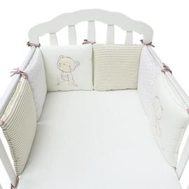 Tour de lit bebe protection enfant 90 cm - contour de lit bébé complet  respirant protège-lit bord en mousse Afrique Coton