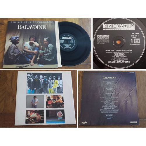 Disque Lp 33t Vinyle Daniel Balavoine " Loin Des Yeux De L'occident " Original 1983