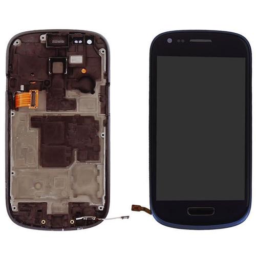 Pour Samsung Galaxy S3 Mini I8190 Ecran Lcd Vitre Tactile + Tools + Châssis Bleu