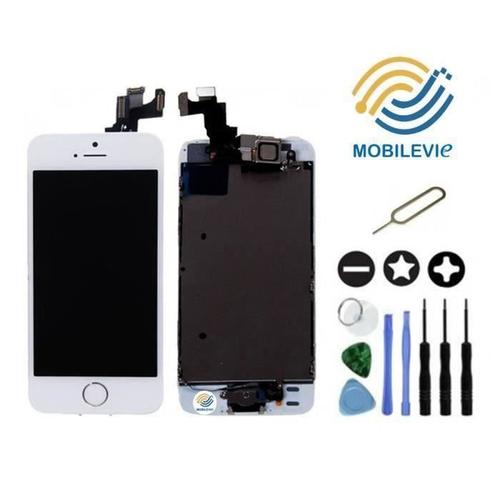 Ecran Iphone 5s Blanc Complet Lcd Retina + Vitre Tactile