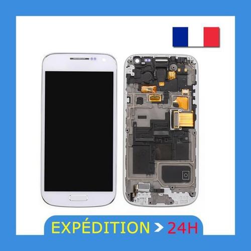 Blanc Écran Complet Assemble Pour Samsung Galaxy S4 Mini I9195 Lcd + Vitre Tactile + Tools + Châssis