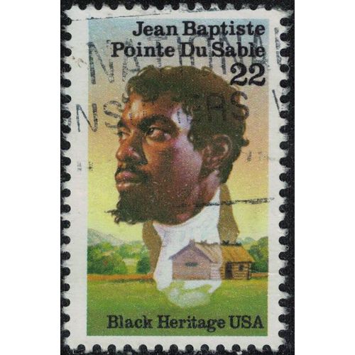 Etats Unis 1987 Oblitéré Used Jean Baptiste Pointe Du Sable Black Heritage Su