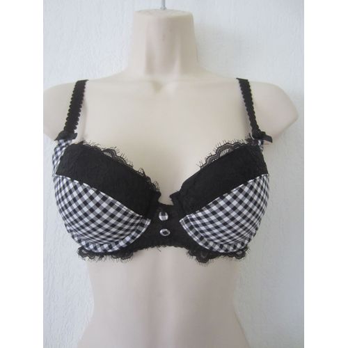 Soutien-Gorge Brigitte Bardot Noir Et Blanc 90 B