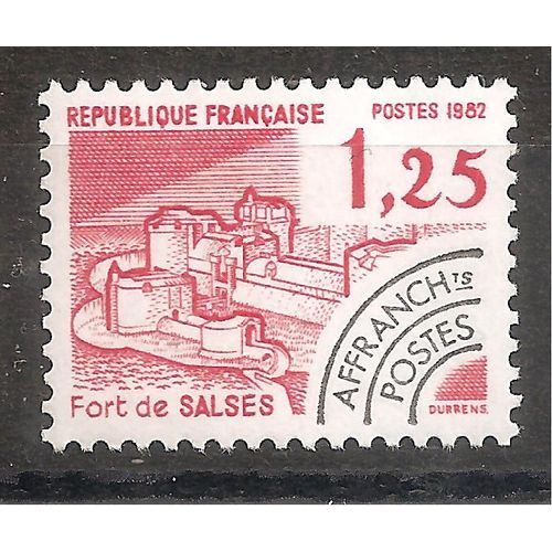 Préo 175 (1982) Préoblitéré Monument Fort De Salses 1f25 N** (Cote 0,5e) (0899)