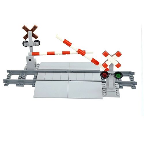 City-Rail De Commutation De Voie Ferrée,Modèle De Brique,Droit,Doux,Croisé,Pont,Cadeau Pour Enfant,Compatible Avec Chemin De Fer,Jouet De Nuits En Essence - Type Train Walkway