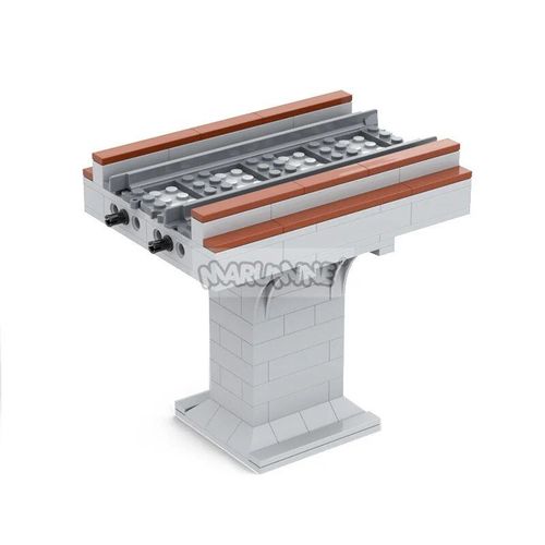 Modèles Brique Rail Maquette A Construire Kit De Construction De Train De Ville,53401 Blocs De Briques Compatibles Avec Les Pistes Droites Et Molles Et Les Tunnels De Feux - Type 94pcs Bridge Part3