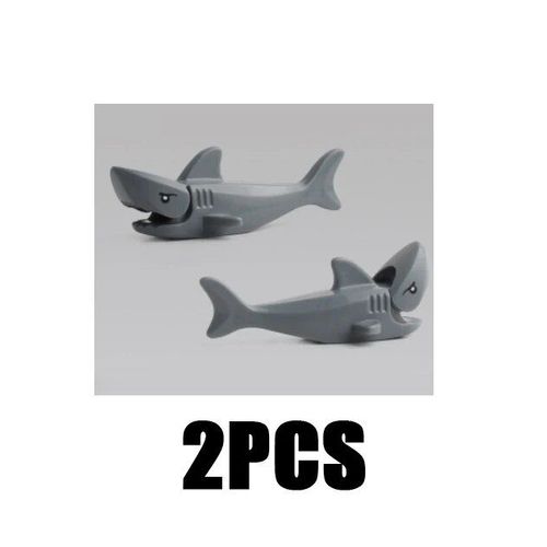 Décennie S De Construction D'animaux Marins Pour Enfants,Scène De Mer,Requin,Poulpe,Mparquet,Rayon,Poisson Intelligent,Crabe,Tortue,Jouets En Briques,Cadeau - Type Foncé Rouge
