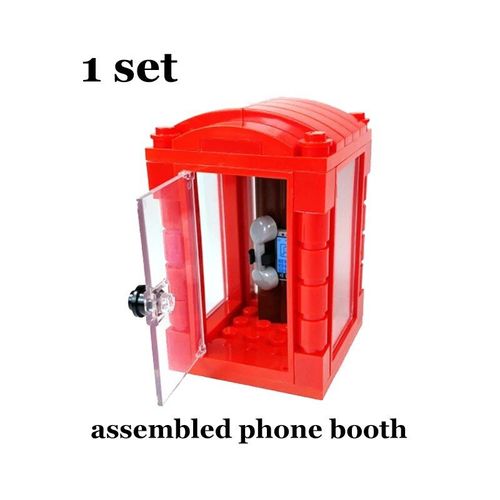 Voies De Train De Ville Flexibles,Droites Et Incurvées,Interrupteur De Rail Souple,Bricolage,Modèles De Nuits De Construction,Pièces De Train Techniques,Briques - Type Telephone Booth