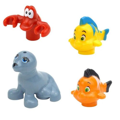 Ensemble De Blocs De Construction Pour Enfants,Petits Animaux,Tortues,Oiseau,Doldave,Poisson,Skunk,Aigle,Théâtre,Perroquet,Modèle Compatible - Type Set 17