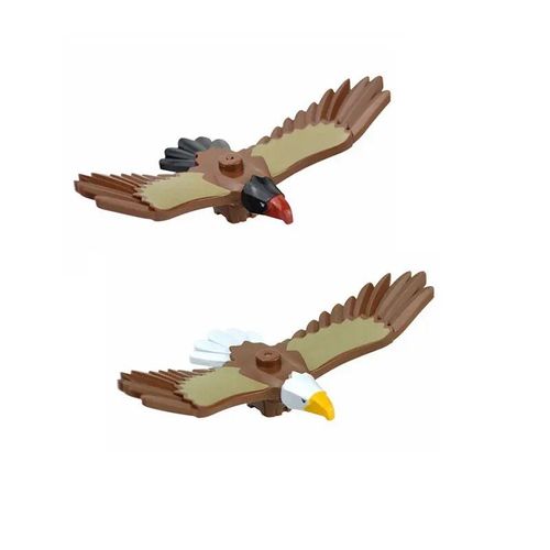 Ensemble De Blocs De Construction Pour Enfants,Petits Animaux,Tortues,Oiseau,Doldave,Poisson,Skunk,Aigle,Théâtre,Perroquet,Modèle Compatible - Type Set 2