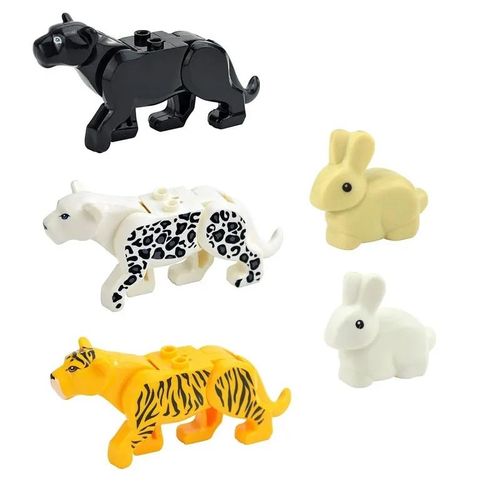 Ensemble De Blocs De Construction Pour Enfants,Petits Animaux,Tortues,Oiseau,Doldave,Poisson,Skunk,Aigle,Théâtre,Perroquet,Modèle Compatible - Type Set 27