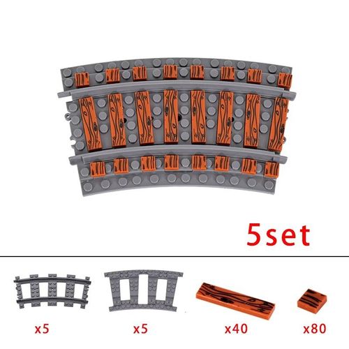 City Train Rail Crossing Track Pour Enfants,R64,Soft Tracks,Cruved Straight Railway Importer Décennie Ks,Bricks, Toys For Boys - Type Set 16