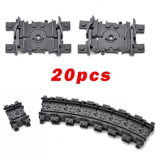 City Train Rail Crossing Track Pour Enfants,R64,Soft Tracks,Cruved Straight Railway Importer Décennie Ks,Bricks, Toys For Boys - Type Soft 20pcs