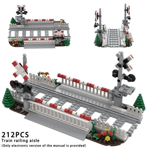 City Train Rail Crossing Track Pour Enfants,R64,Soft Tracks,Cruved Straight Railway Importer Décennie Ks,Bricks, Toys For Boys - Type Set 28