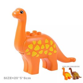 Blocs De Construction De Grande Taille Pour Chat,Chien,Cochon,Lapin,Accessoires De Modèle,Briques Compatibles,Ensemble D'animaux De Ferme,Assemblage,Jouets Éducatifs Pour - Type Large Brontosaurus