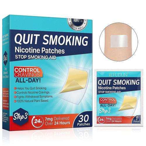 Quit Smoking Patches, [steps 3] Stop Smoking Aid Stickers Easy And Effective Stop Smoking Aid Patches Helps Stop Smo - Étapes 3 - 60