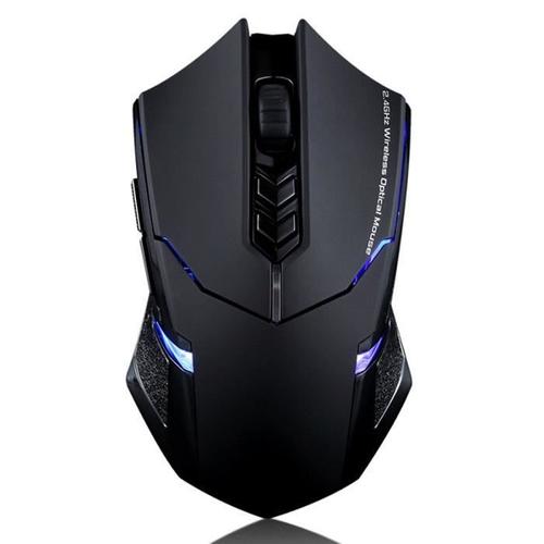 Souris Sans fil -Gamer Professionnel 7 boutons Réglable 2.4G - Jeux de Souris Gaming Bluetooth 2000 DPI Noir