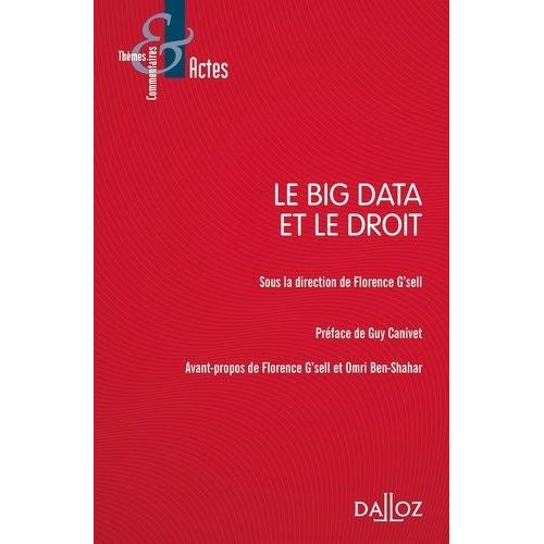 Le Big Data Et Le Droit