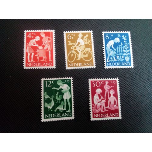 Timbre Pays-Bas /Hollande Yt 762 A 766 Séries: Enfants Timbres 1962 ( 030805 )