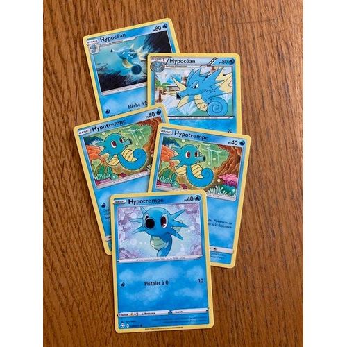 (1546) 3x Hypotrempe + 2x Hypocéan (Pokemon)
