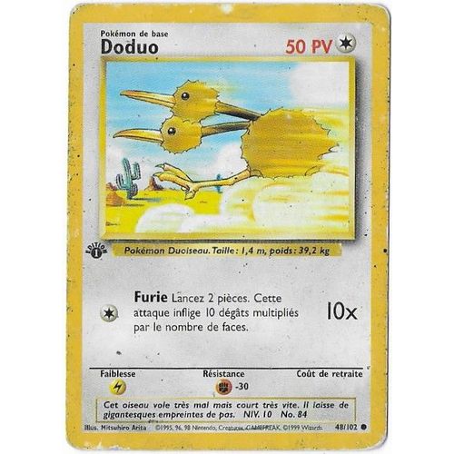 Doduo 48/102 - Edition 1 - Set De Base - Carte Française