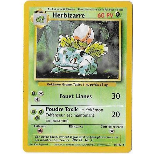 Herbizarre 30/102 - Pokémon Set De Base - Carte Française