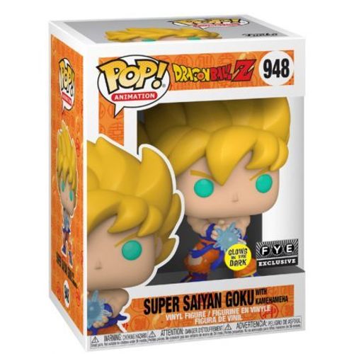 Figurine Funko Pop - Dragon Ball N°948 - Goku Super Saiyan Kamehameha - Glow In The Dark (55632)