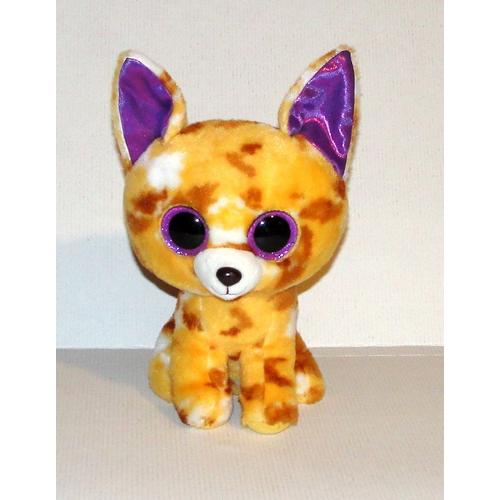 Peluche Pablo Chihuahua Chien Jaune Marron Beanie Boos Ty Doudou Pablo Yeux Brillant 22 Cm