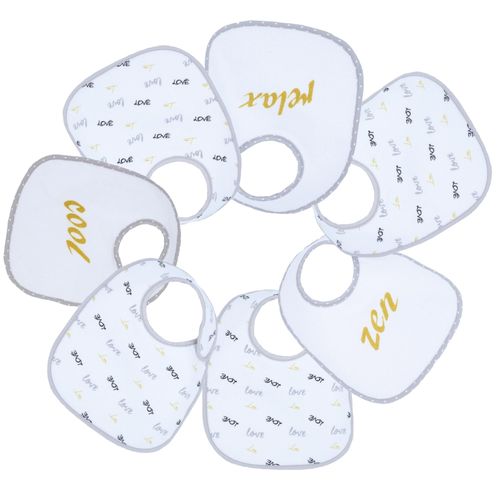 Lot De 7 Bavoirs Naissance - Baby Cool - Trois Kilos Sept