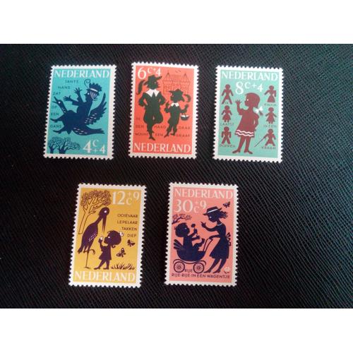 Timbre Pays-Bas /Hollande Yt 782 A 786 Séries: Enfants Timbres 1963 ( 030805 )