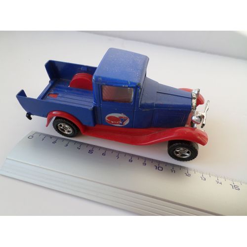 Ford Pick Up Modele A Bleu Pare Chocs Rouges-Majorette