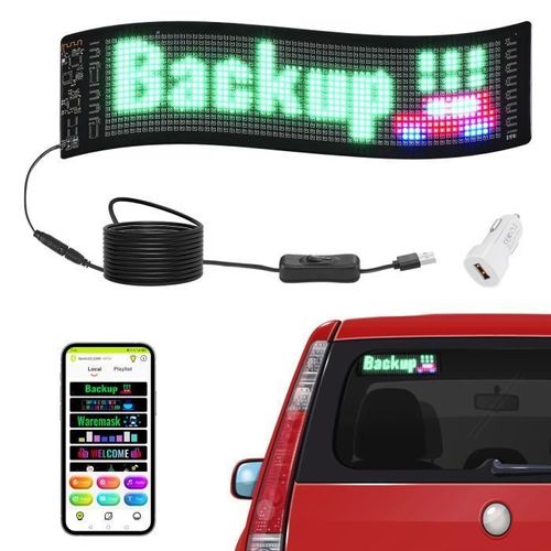 Enseigne Lumineuse Led - Vevor - Enseigne Lumineuse Led Programmable Panneau D¿Affichage Défilant 380x102 Mm,Pour Magasin,Publicité