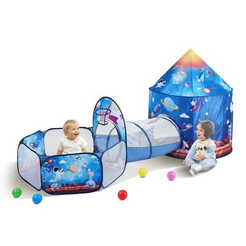 Tunnel D'escalade - Vevor - 1000x1000x780mm Tente Tunnel De Jeu Pour Tout-Petits Garçons Filles Enfants Bleu En Fusée