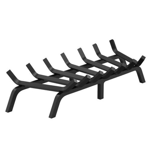Porte bûches de cheminée - VEVOR - 762 mm avec 6 pieds de support, barres en acier massif revêtement en poudre 19 mm,noire