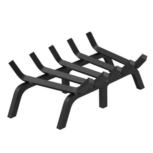 Porte bûches de cheminée - VEVOR - 610 mm avec 6 pieds de support, barres en acier massif revêtement en poudre 19 mm