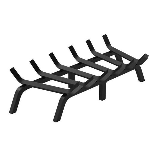 Porte bûches de cheminée - VEVOR - 686 mm avec 6 pieds de support, barres en acier massif revêtement en poudre 19 mm