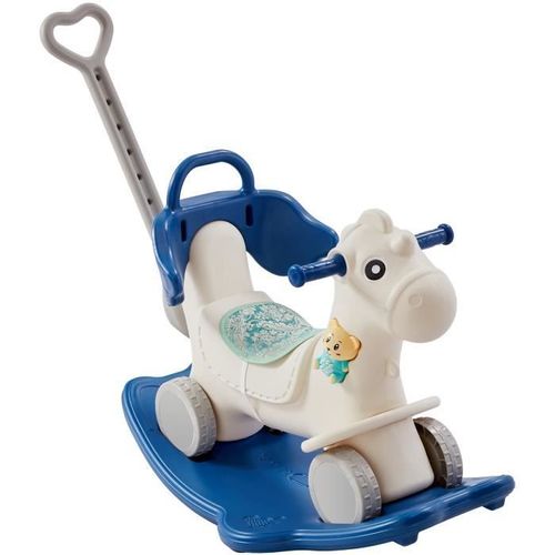 Cheval À Bascule - Vevor - 880 X 390 X 670 Mm 4 En 1 Jouet À Bascule Enfants 1-3 Ans Avec Planche Bleu Capacité De Charge 36 Kg