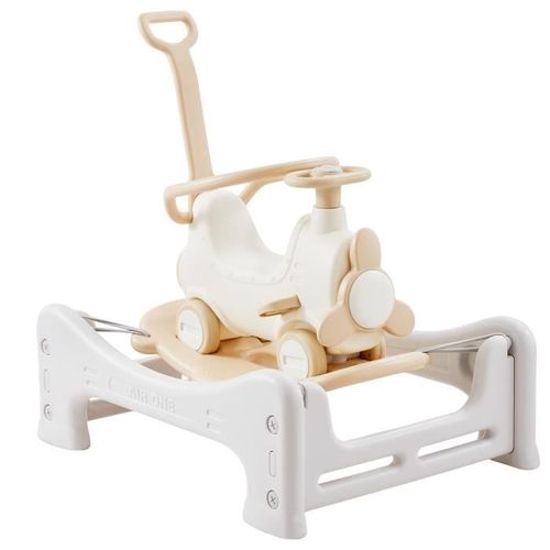 Cheval À Bascule - Vevor - 910 X 690 X 910 Mm 5 En 1 Jouet À Bascule Pour 1-3 Ans Avec Trampoline Blanc Capacité De 36 Kg
