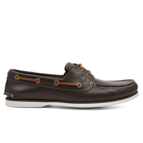Chaussures Bateau Pour S Seajure Forvie En Cuir Marron Foncé