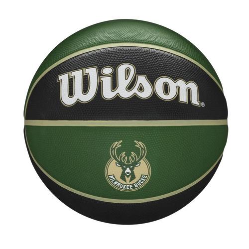 Ballon De Basketball Nba Milwaukee Bucks Wilson Team Tribute Exterieur
