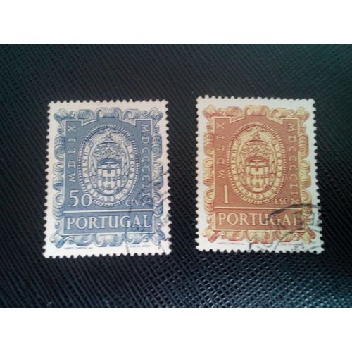 Timbre Portugal Yt 870 - 871 400 Ans Université D'évora 1960 ( 040805 )