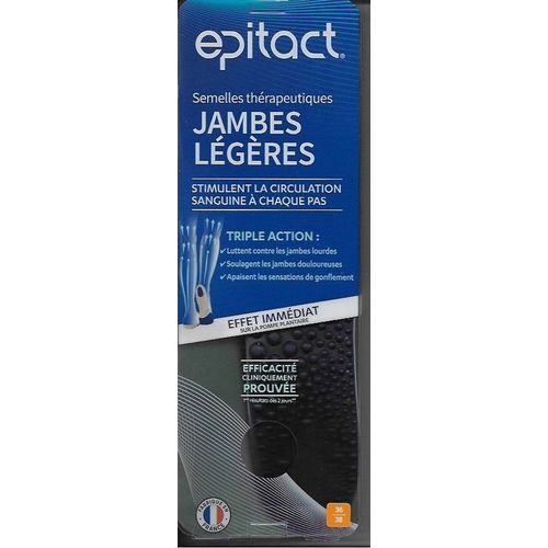Epitact Semelles Thérapeutiques Jambes Légères Taille : 36/38 