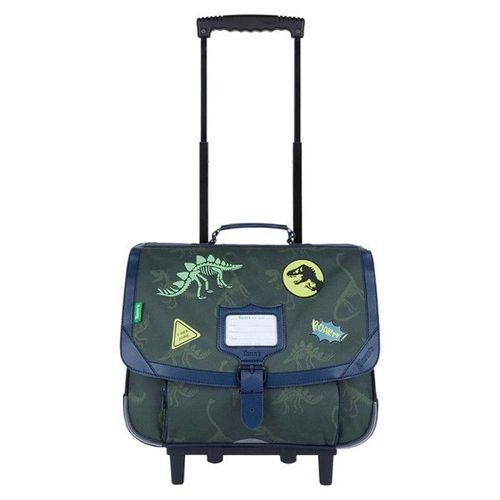 Tann's - Cartable à roulettes 38cm "Timothée" kaki - 11715