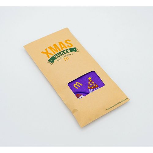 Xmas Socks By Mc Donald's (Chaussettes De Noël Par Mc Donald's - Couleur Mauve)
