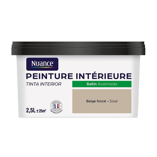 Peinture Bicouche - Beige foncé - Satin - 2,5L