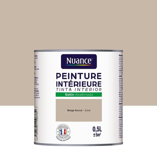 Testeur Peinture Bicouche - Beige foncé - Satin - 0.5L