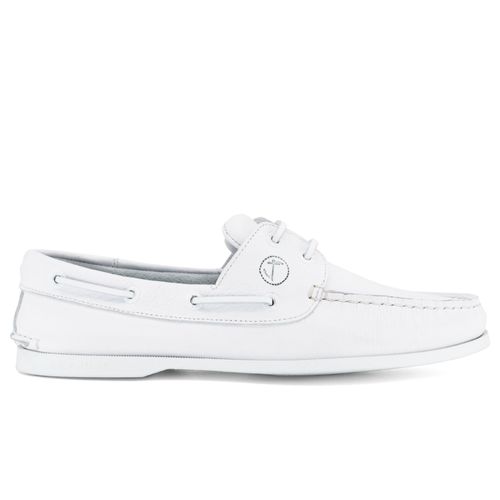 Chaussures Bateau Pour Seajure Knude Blanc Leather