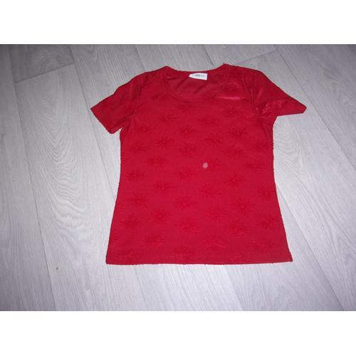 Tee Shirt Rouge Caroll Taille 38